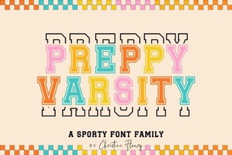 Preppy Varsity Font Ideas for Modern Designs