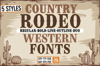 Showcase Your Design with Rodeo Bundle Font