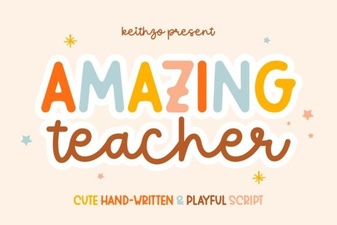 Amazing Teacher Font for Creative Classroom Projects
