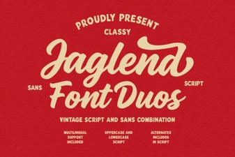 Jaglend Duo: Versatile Fonts for Creative Projects