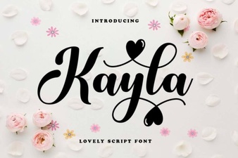 Kayla Font: Elegant Scripts for Creative Projects