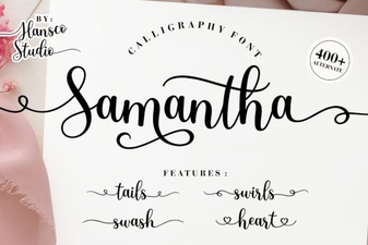 Samantha Calligraphy Font for Elegant Designs